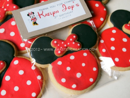 Kaelyn's Minnie Mouse cookies